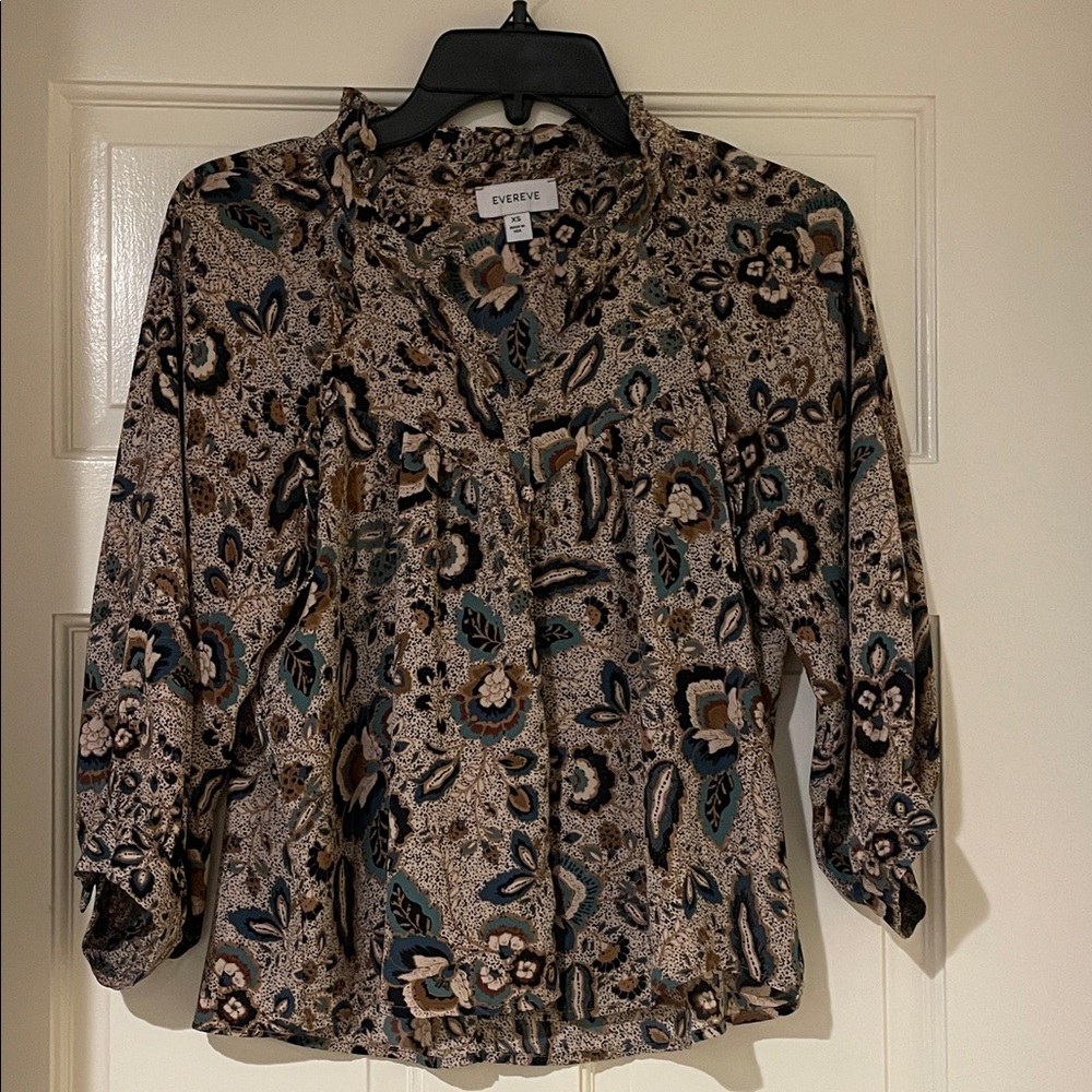 Evereve Women's Floral Paisley Blouse